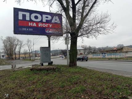 Билборд B в Львове, 3м x 6м  Електриків 1А (зупинка "станція Почайна") схема