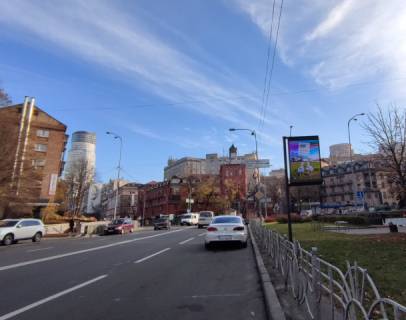 Видеоборд A у Києві, 1.2x1.8  Мечникова, 10/2 (м Кловська) - 390953 схема