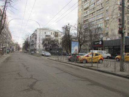 Ситилайт A в Киеве, 1.2x1.8  Князів Острозьких (Московська) вул., 17 схема