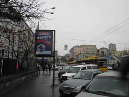 Ситилайт B в Львове, 1.86м х1.27м  Симона Петлюри (Комінтерну), 30 схема