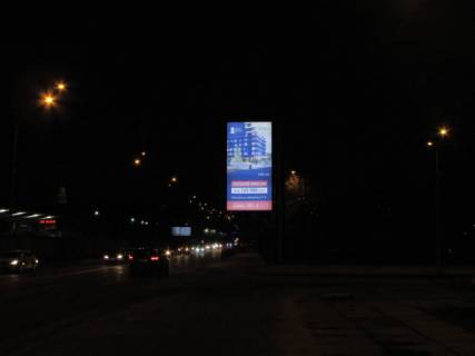 Бэклайт A в Киеве, 4x8  Броварський проспект, метро "Гідропарк"  рух до центру міста схема