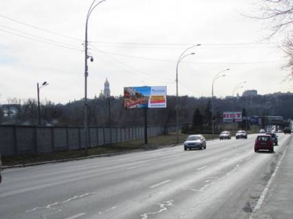 Видеоборд A в Киеве, 6x3  Броварський проспект, 3 (рух в бік правого берегу м. Гідропарк,ліворуч) - 298262 схема