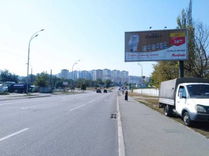 Призма A в Киеве, 6x3  Здолбунівська, за 80 метрів до вул. Ревуцького, рух в напрямку Дніпровської набережної - 195902 схема