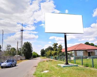 Билборд A в Покровске, 3х6  вул. Зелена,  в районі магазину фото 1