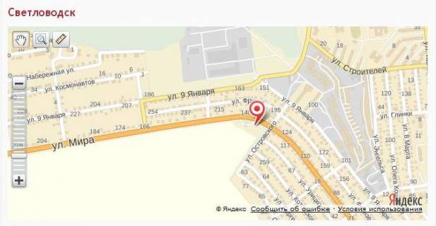 Билборд A в Светловодске, 3х6  проспект Миру, 127 поряд з АЗС схема