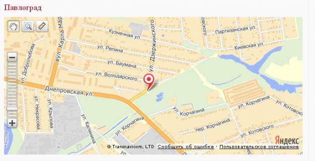 Билборд A в Павлограде, 3х6  вул. Успенська, р-н буд. №149 схема