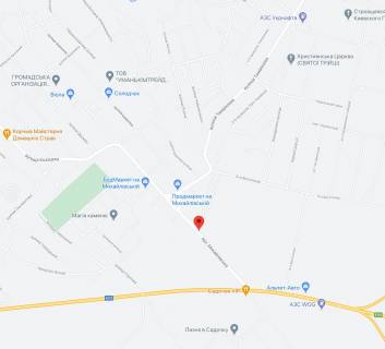 Билборд A в Умане, 3х6  вул.Михайлівська, 137 схема