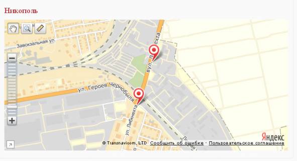 Билборд A в Никополе, 3х6  вул.Патріотів України (район шляхопроводу) схема