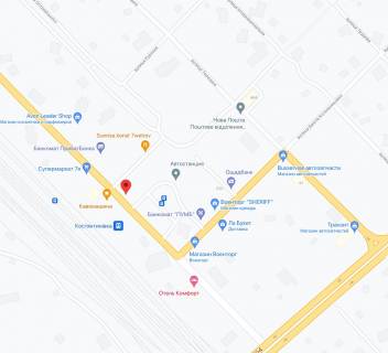 Білборд, Бігборд (Борд)  A у Костянтинівці, 3х6  вул.Олекси Тихого - район залізничного вокзалу схема