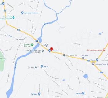 Билборд A в Ромнах, 3х6  вул. Полтавська, 10 схема