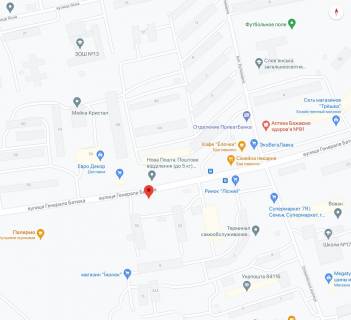Билборд A в Славянске, 3х6  вул. Батюка (біля атостоянки) схема
