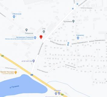 Билборд A в Умане, 3х6  біля будівлі №2 по вул. Вокзальній схема
