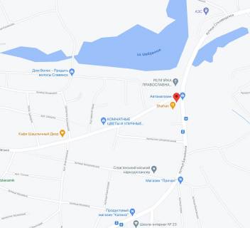 Билборд A в Славянске, 3х6  вул. Банківська та вул. Колонтаївська схема