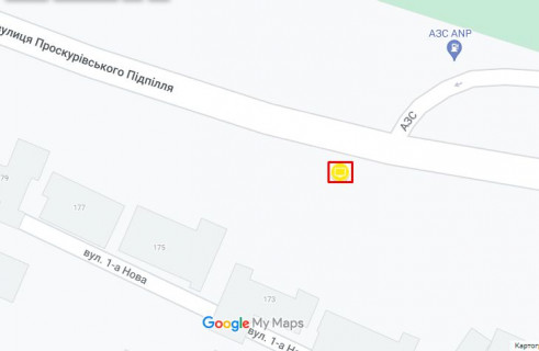 Билборд A в Хмельницком Проск.Підпілля,171 (біля Акваторії) схема