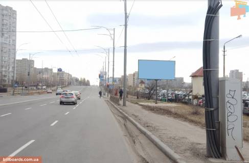 Билборд A в Киеве, 3*6 м  ул. Теодора Драйзера (в сторону О. де Бальзака) фото 1