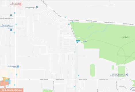 Билборд A в Киеве, 3*6 м  бульвар Павла Вірського. (кол. Саратовська вул.), 61 схема