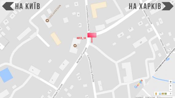 Билборд A в Борисполе, 3х6  вул.  Котляревського, 1 біля центральної лікарні схема