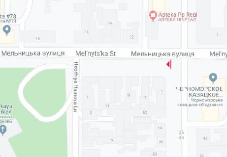 Билборд A в Одессе Мельницкая ул. - Михайловская ул., 5 схема