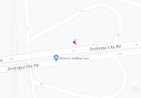 Билборд B в Одессе Овидиопольськая дорога, Клеверний мост (№1) схема