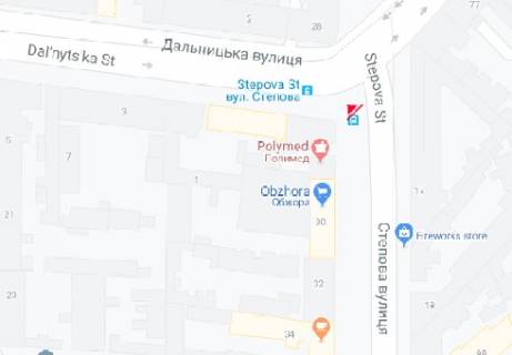 Білборд, Бігборд (Борд)  A у Одесі Степовая ул., 28 - Дальницкая ул. схема