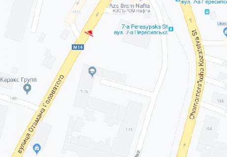 Билборд A в Одессе Головатого ул., 161 схема