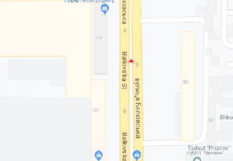 Білборд, Бігборд (Борд)  B у Одесі Балковская ул., 120 схема
