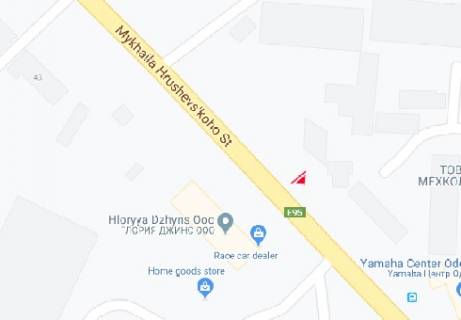 Билборд A в Одессе Грушевского Михаила ул., 41 схема