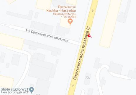 Білборд, Бігборд (Борд)  A у Одесі Черноморского Казачества ул., 72 схема