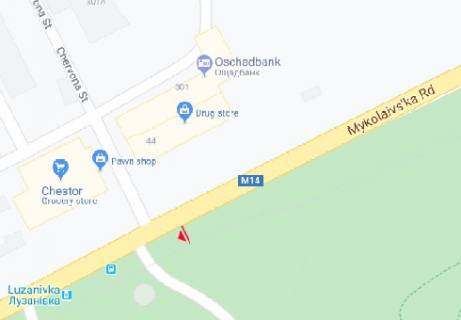 Билборд A в Одессе Николаевская дорога, 301 схема