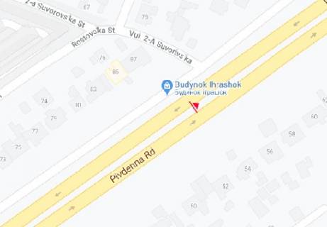 Билборд A в Одессе Южная дорога, 85 схема
