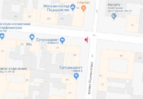 Сiтiлайт B у Одесі, 1.8x1.2  Б. Арнаутська вул., 41 - Рішельєвська вул. схема