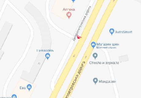 Білборд, Бігборд (Борд)  B у Одесі Семена Палия ул., 72 схема