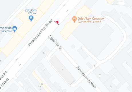 Білборд, Бігборд (Борд)  B у Одесі Прохоровская ул., 47 схема