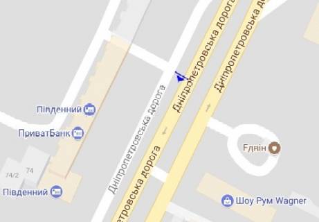Білборд, Бігборд (Борд)  B у Одесі Семена Палия ул., 74 схема