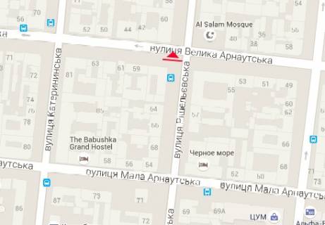 Scrolller, Scroll A in Odessa Risel'evskaa st.62 - B. Arnautskaa st. - 237321 scheme