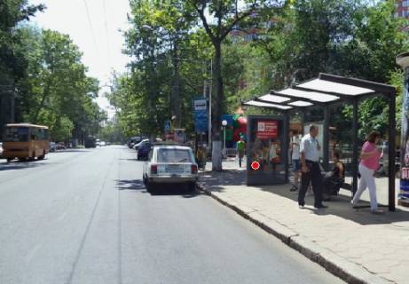 Ситилайт A в Одессе, 1.8x1.2  Шевченка просп., Політехнічний інститут, McDonalds (зупинка) фото 1