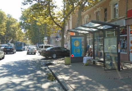 Ситилайт A в Одессе, 1.8x1.2  Шевченка просп., - Незалежності вул. (Армійська).(зупинка) фото 1