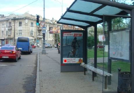 Ситилайт A в Одессе, 1.8x1.2  Колонтаївська вул. -Старопортофранківська вул., зупинка 1 фото 1