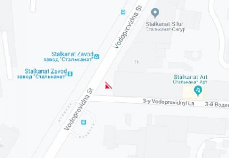 Білборд, Бігборд (Борд)  A у Одесі Водопроводная ул., 16 схема