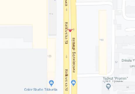 Билборд A в Одессе Балковская ул., 120 схема