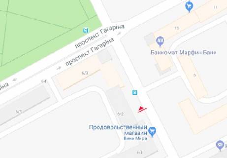 Ситилайт A в Одессе, 1.8x1.2  Шевченка просп.,6/2, ювел. магазин "Золоті терези" схема