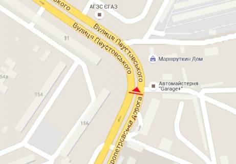 Билборд A в Одессе Семена Палия ул. - Паустовского ул., 31 схема