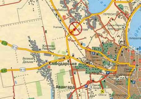 Билборд  в Одессе Клеверный мост Усатово №1 А схема