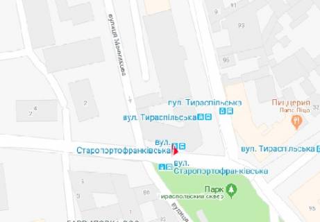 Сiтiлайт A у Одесі, 1.8x1.2  Колонтаївська вул. - Старопортофранківська вул., зупинка 2 схема