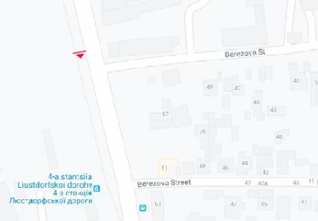 Билборд B в Одессе Люстдорфская дорога, 55 (напротив) схема