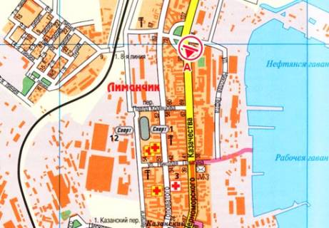 Билборд A в Одессе Черноморского Козачества ул., 66А схема