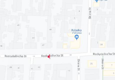 Билборд A в Одессе Раскидайловская ул., 41 схема