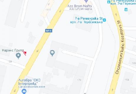 Билборд A в Одессе Атамана Головатого ул., 159 схема