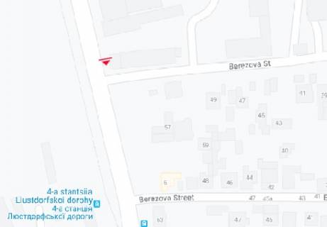 Билборд A в Одессе Люстдорфская дорога, 55 схема