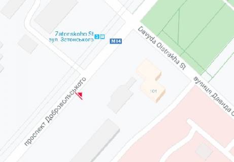 Білборд, Бігборд (Борд)  B у Одесі Добровольского ул., 102 схема